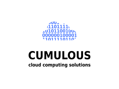 Cloud Computing Logo #dailylogochallenge #14 binary cloud cloud computing daily logo challenge dailylogo dailylogochallenge logo vector