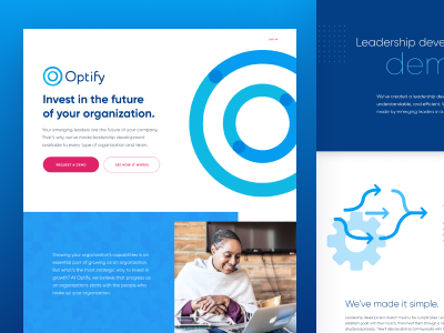 Optify sneak peek #2 blue brand ui