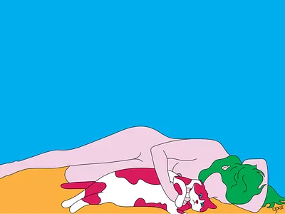 Cat Love bizarre bizarre art cover art design illustration vector