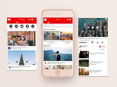 Youtube Redesign ios iphone 8 redesign simple ui youtube