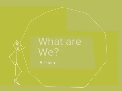 What are we animation green illustration line art shades team teaser thinking wondering