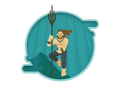 King of Atlantis aquaman dc design flat illustration illustrator movie photoshop