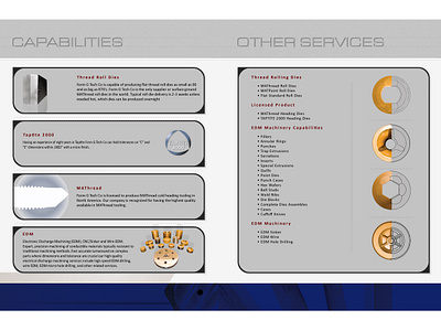 Form G Techno - Brochure Interior copy layout graphics design illustration image retoching prepress product photography