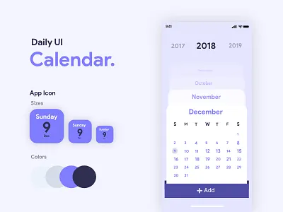 Calendar App Ui Design adobe xd daily ui design mobile app mobile ui ui ui ux ui 100day ui design ux design
