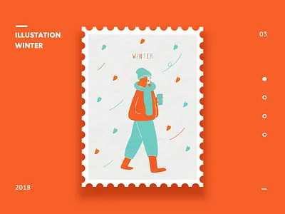 Illustrations in the winter app clean design illustration ios mobile ui ux web