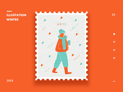 Illustrations in the winter app clean design illustration ios mobile ui ux web