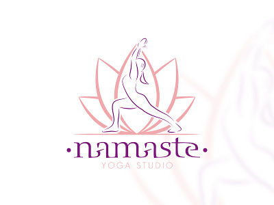 Namaste Yoga Studio Logo branding branding design figure drawing logo logo design namaste yoga yoga studio