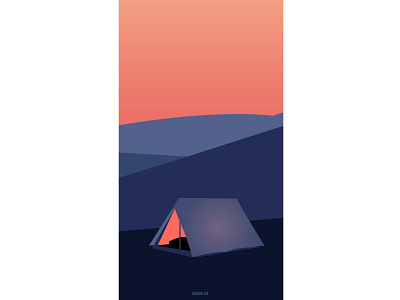 Debut Shot - Mobile Minimalistic Wallpaper cool colors cool design design dribbble gradient color gradient design graphic design illustration minimal art mobile wallpaper smartphone wallpaper