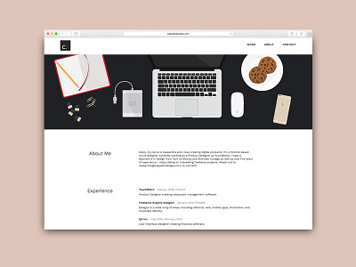 Portfolio Website Redesign brand business desk illustration minimal art minimalism minimalist personal personal brand personal branding portfolio ui ui design ux ux design vector vector illustration web website