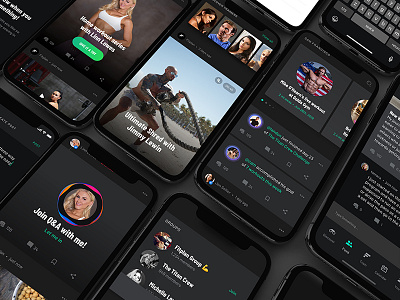 Fitplan. The Feed. app design feed ui ux