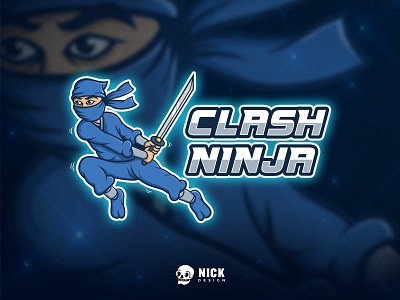 Clash Ninja branding character design design esport logo esports fortnite gamers gaming gaming logo illustration logo mascot mascot logos ninja sport branding sport logo sports streamer twitch vector