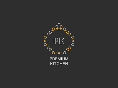 Premium Kitchen crown design furniture interior logo premium