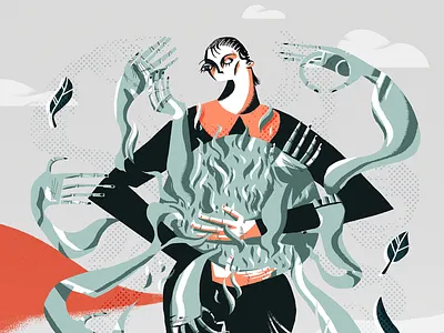 Savages – Adore adore digital art editorial illustration music savages song