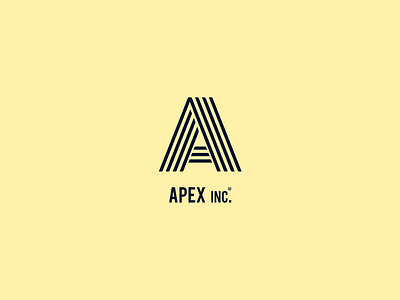 Apex Inc. branding design idendity illustration logo logo design logotype minimal typography