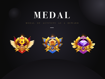 victory color illustration logo medals rewards ui victory