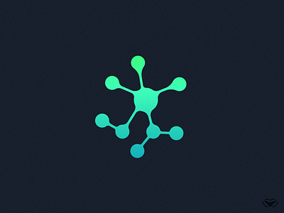 Molecular Logo biology blue branding cell cellular corporate design dna genetics genome green icon logo logotype medical modern molecular molecule molecules vector