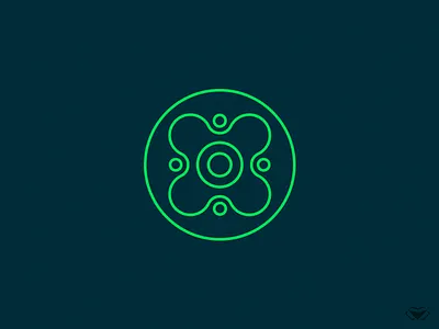 Cell Logo branding cell cell logo cellular circular circular logo design genetics green human icon line art logo logotype medical medicine modern molecular molecule vector