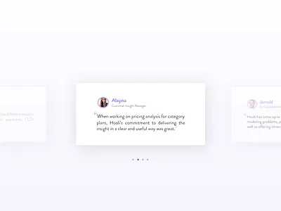 DailyUI #38 Testimonials