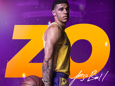 Lonzo Ball athlete basketball la lakers lakers lonzo los angeles nba smsports sports design zo zodiac