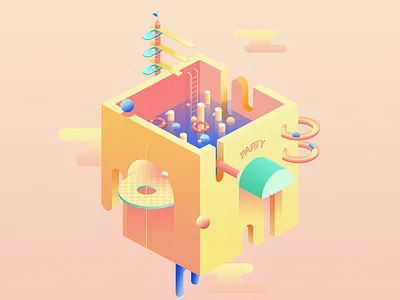 Colorful Pink design ui