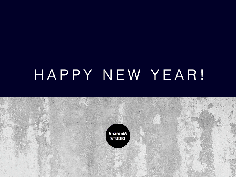 HAPPY NEW YEAR 2019 by SharonM STUDIO brand branding design gif happy new year illustration photoshop typography vector
