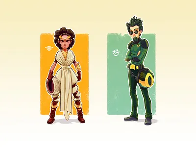 Pilots characters artua character character design concept game game art game design human illustration pilot sci fi sketch syfy