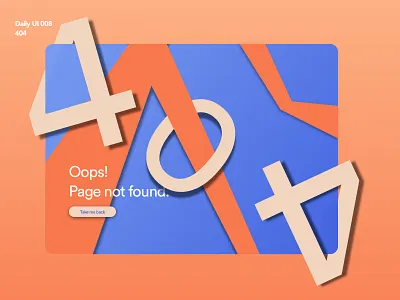 404 Page | Daily UI 008 404 404 error 404 error page 404 page dailyui dailyui008 error sketch ui ux