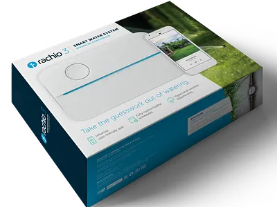 Rachio Smart Sprinkler Controller Packaging packagedesign retail smart home