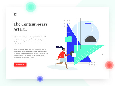 Art Fair abstract branding design flat graphic design illustration minimal people typography ui ui ux design uidesign vector webdesign