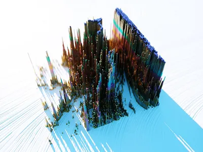 Square Pixels 3d cinema 4d square