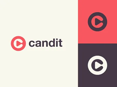 Candit Logo Design Concept app app icon branding c design icon identity illustration lettermark logo minimalist monogram play play button type typography video wordmark