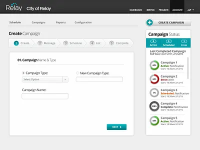 Outbound Scheduling App design ui ux web website