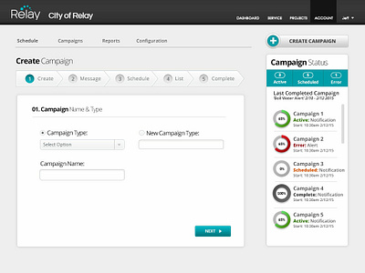Outbound Scheduling App design ui ux web website