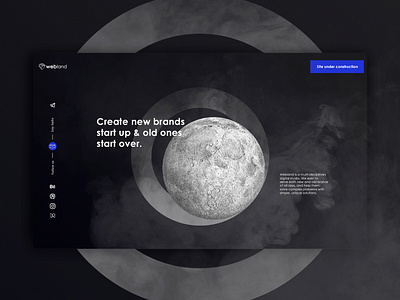 coming soon page | webland black coming soon page company corporate developers home it minimal moon office page page design platform service site space style ui ux web