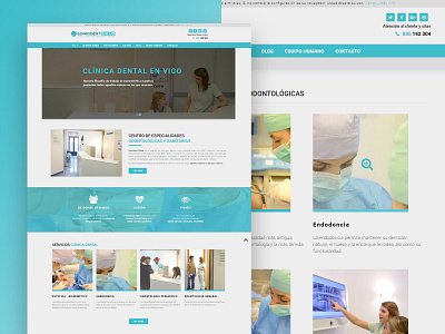 Diseño Web Clinica Dental Vigo branding design designer developer diseño web freelance html 5 html css interface páginas web ui user interface ux web web design web design agency web design company web developer website