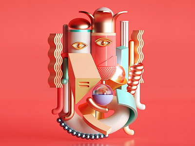 C4D 2 c4d 抽象 梵高 艺术