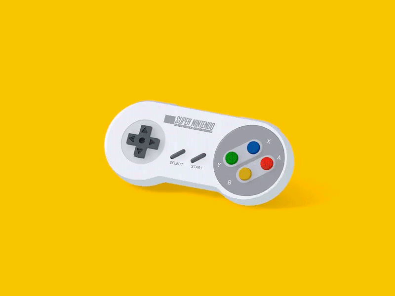 👾 SNES / Nostalgia 👾 3d animation c4d cinema 4d controller design game gamer gaming nintendo nostalgia retro snes video games yellow