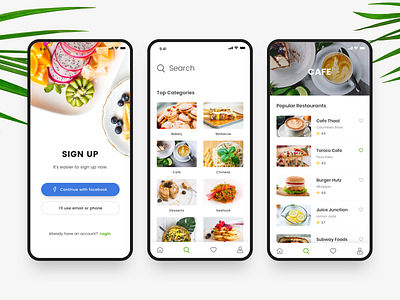 Food App iOS food app fresh design ios mobile mobile app design ui design ui mobile ux ui