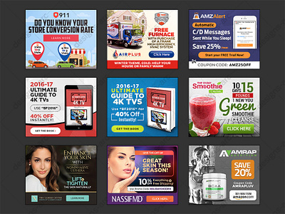 Google AdWord Banners adroll animated banner app design banner banner ad branding business business brochure deal design email finance flyer google adwords marketing modern outdoor poster poster social media web banner