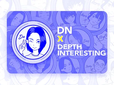 My friend blue dribbble 插图 设计