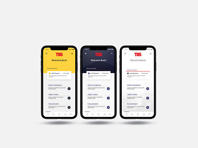 TBS Factoring app figma iphonex money ui ux