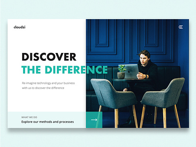 Homepage Banner Design banner design blue green homepage user interface