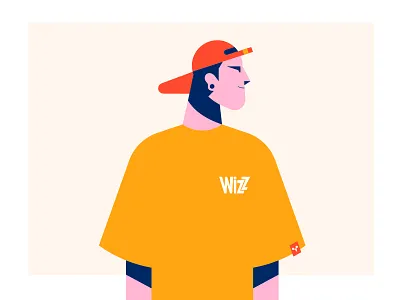 Self-prortrait cap character earring editorial flat icon skate vector