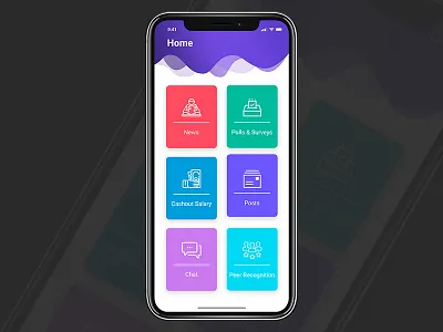 employee application home page mobileapp mobileappdesign ui ui ux design ui designi uiux