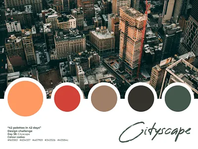 Design Challenge - 42 palettes in 42 days | Day 38 42 42 days 42 palettes 42 palettes in 42 days adobe illustrator cc black brown color color palette colour palette daily challenge design challenge designchallenge dribbble design challenge free resource green orange red