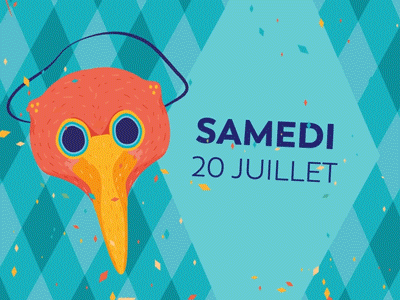 LES VIEILLES CHARRUES 2019 - Days animation blue colorful design festival festival poster gif motion motion design programmation