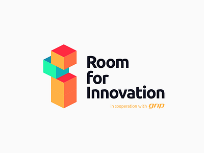 Room for Innovation abstract branding bright colors ideas innovation logo logo design mark ubuntu