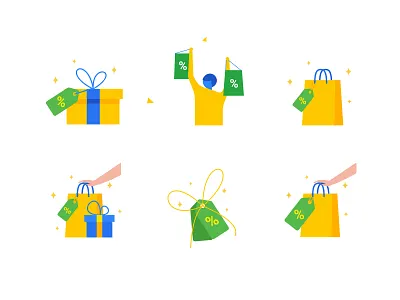 Offers Illustrations - Explorations app design deals discounts ecommence flipkart iconography illustration inspiration offers product uiux vector