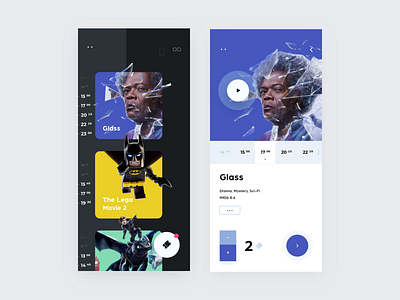Cinema App 2019 app cinema design feed film ios light movies ui