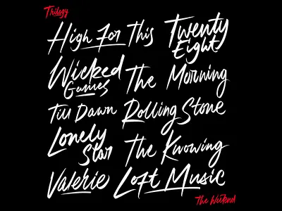 Trilogy album artwork calligraphy ipadlettering lettering logotype sign painting type typography vector